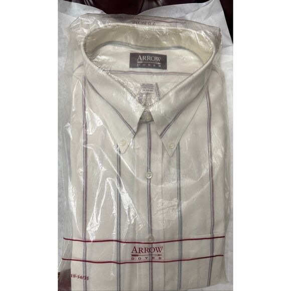Arrow Men’s 18” neck - Button-Down Collar Shirt - new in orig. package - Picture 1 of 4